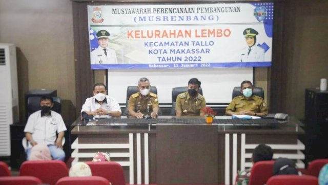 Hadiri Musrenbang, Sekcam Tallo: Saya Berharap Usulan Skala Prioritas