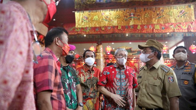 Pastikan Ibadah Tahun Baru Imlek Berjalan Lancar, Wali Kota Danny Kunjungi Klenteng