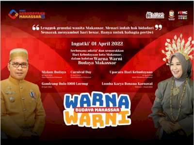Semarak Hari Kebudayaan 1 April, Pemkot Makassar Suguhkan Parade Budaya