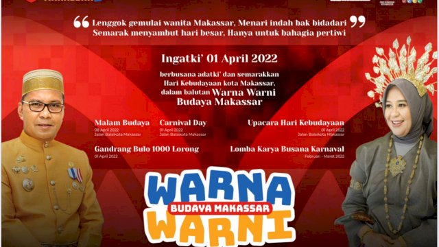 Semarak Hari Kebudayaan 1 April, Pemkot Makassar Suguhkan Parade Budaya