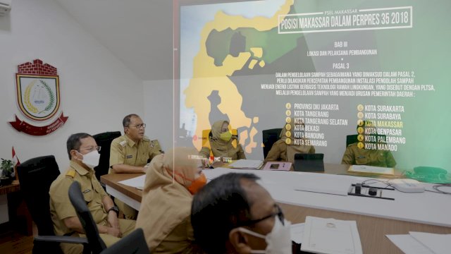 Tindak Lanjut PSEL Kota Makassar, Wali Kota Makassar Gelar Rapat Virtual Bersama KPK