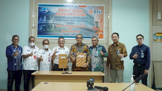 Sependapat Untuk Layani Masyarakat, PDAM Makassar Teken MoU dengan Bank BNI