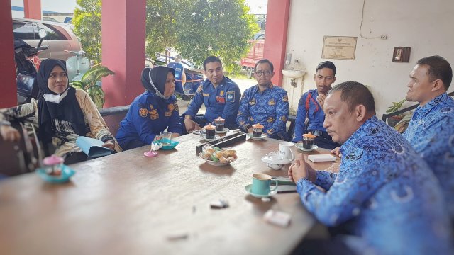 Damkar Makassar Terima Kunker Dari Gowa dan Takalar, Ini yang Dibahas