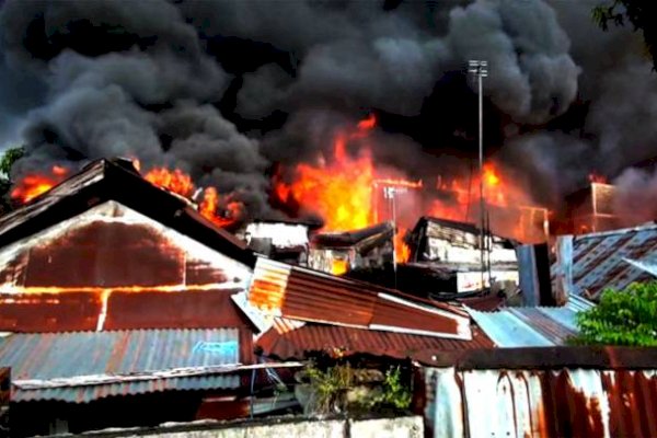 Kebakaran di Ablam Sebabkan Belasan KK Kehilangan Tempat Tinggal