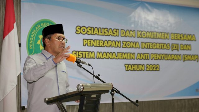 Wali Kota Danny Tandatangani Komitmen Bersama Zona Integritas PN