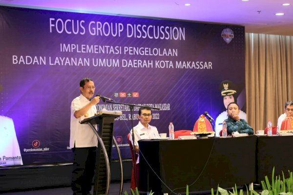 Sekda Makassar Buka FGD, Bahas Pengelolaan BLUD Pemkot Makassar