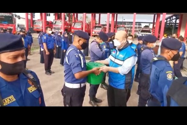 Mako Damkar Makassar Terima Kunjungan Baksos BMPD Sulsel