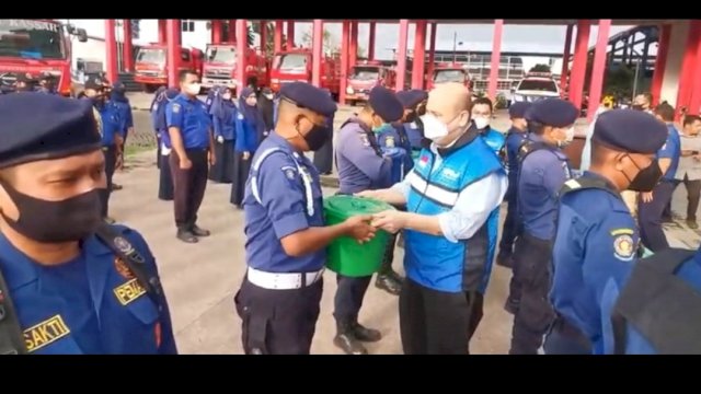 Mako Damkar Makassar Terima Kunjungan Baksos BMPD Sulsel