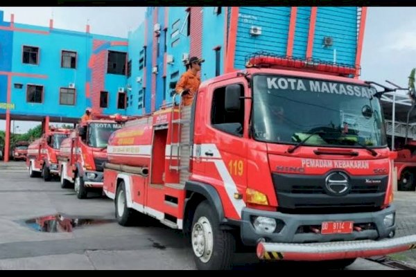 Mudik Lebaran, Personel Damkar Makassar Tetap Siaga Jaga Makassar