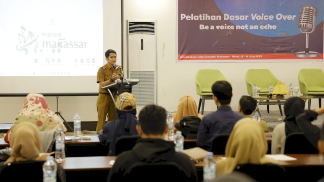 Dispar Makassar Gelar Pelatihan Dasar Voice Over