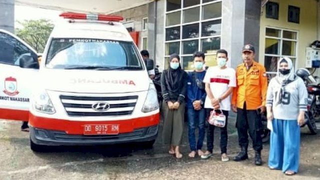 BPBD Makassar Jemput Korban Kapal Tenggelam di Pangkep