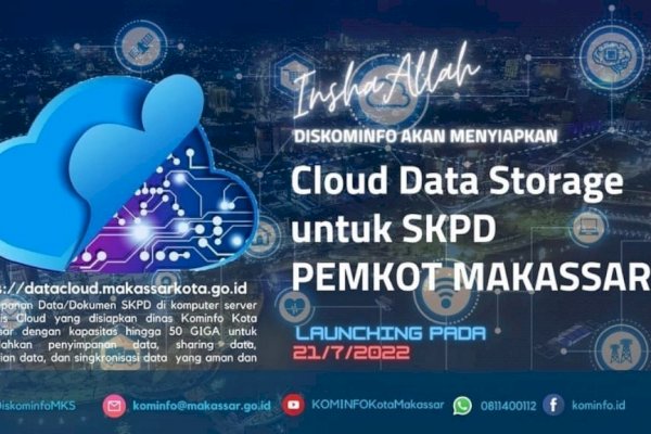 Pekan Depan, Diskominfo Makassar Launching Cloud Data Storage dan Repository Apps