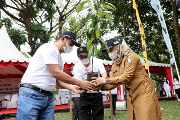 Gerakan Tanam 10.000 Pohon, Wawali Makassar Dampingi Menko PMK