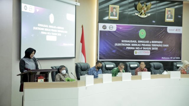 Buka Sosialisasi e- Berpadu, Fatmawati Rusdi: Wujudkan Peradilan Cepat dan Terukur