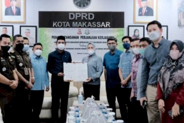 Jalin Kerjasama, DPRD Makassar-Kejari Teken MoU