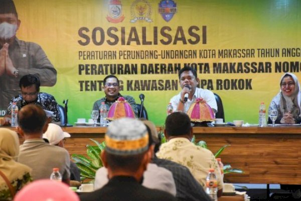 DPRD Makassar Edukasi Warga Soal Kawasan Tanpa Rokok