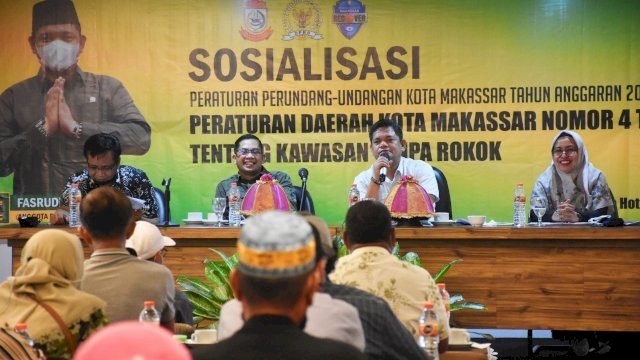 DPRD Makassar Edukasi Warga Soal Kawasan Tanpa Rokok