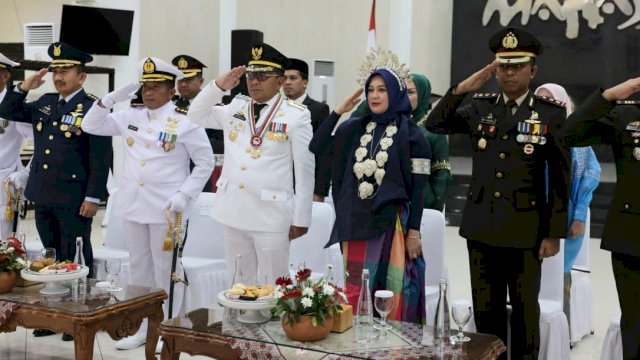 Dipimpin Jokowi, Wali Kota Makassar Hadiri Upacara Secara Virtual