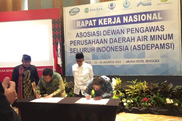 Asdepamsi dan Perpamsi Buat Deklarasi Lombok, Dewas Perumda Air Minum Makassar Turut Serta