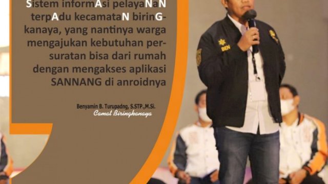 Camat Biringkanaya Paparkan Program Andalan di Rakorsus