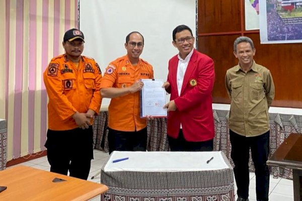 Susun Dokumen RPB, BPBD Makassar- LPPM Unhas Teken MoU