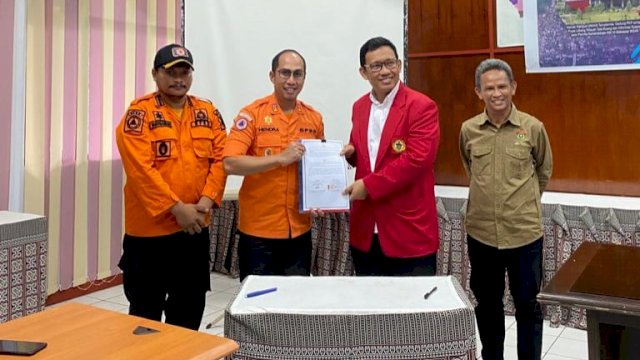 Susun Dokumen RPB, BPBD Makassar- LPPM Unhas Teken MoU