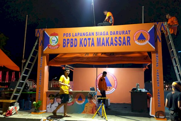 BPBD Makassar Siapkan Posko Siaga dan 100 Personil Bertugas di Area Makassar F8