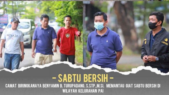 Camat Biringkanaya Pantau Sabtu Bersih di Pai