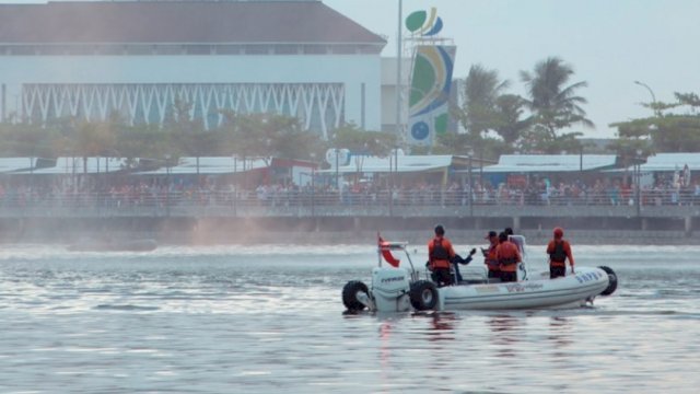 BPBD Siagakan Personil dan Perahu Karet Selama Pelaksanaan Makassar F8