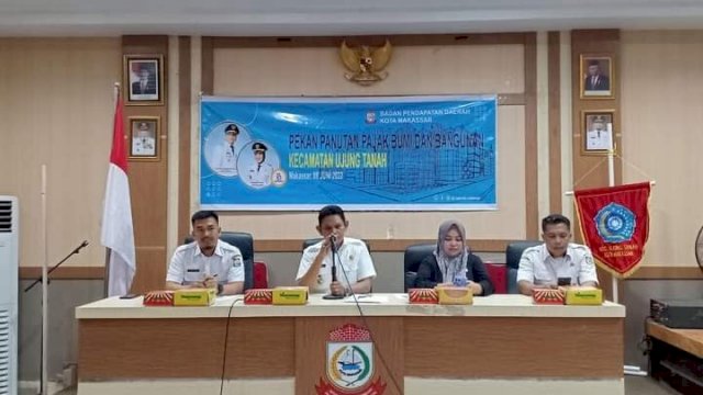 Bersama Bapenda, Kecamatan Ujung Tanah Gelar Sosialisasi Patuh PBB