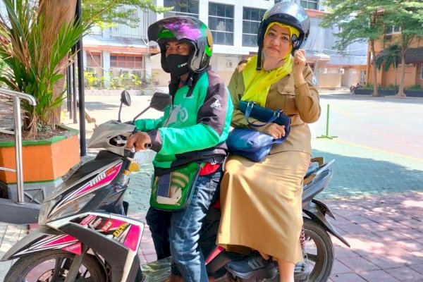 Pekan Ketiga Pemkot Ojol Day, Kadis PU Makassar Gunakan Ojek Online