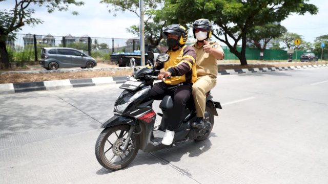 Pekan Ke Empat, Danny Pomanto Konsisten Pakai Ojol Saat Tugas