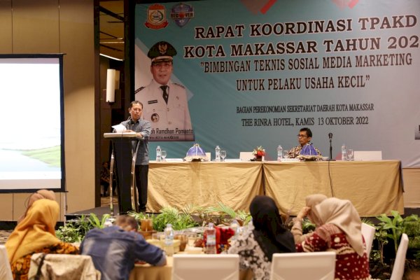 Rakor TPAKD, Sekda Makassar Dorong Pelaku UMKM Pasarkan Produk Lewat Media Sosial