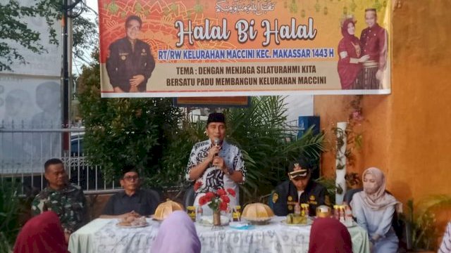 Camat Makassar Hadiri Halal bi Halal di Maccini