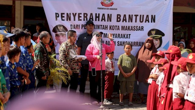 Kunjungi Longwis Ipoh, Wawali Makassar Bawa Bantuan Ke Warga Barang Lompo