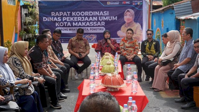 Bahas Percepatan Kegiatan, Dinas PU Makassar Gelar Rakor di Lorong Wisata