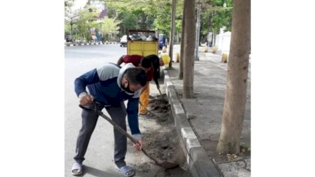 Jaga Estetika Wilayah, Satgas Ujung Pandang Fokus Trotoar