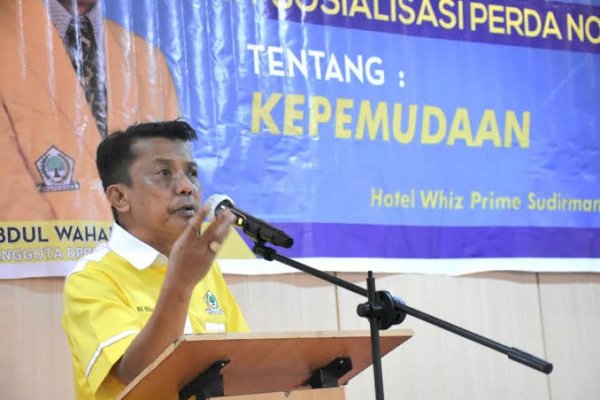 Abdul Wahab Tahir Edukasi Pemuda, Ajak Kembangkan  Potensi