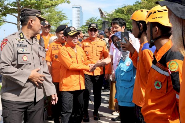 Sigap Hadapi Bencana, Sekda Kota Makassar Minta Sinergitas Personil