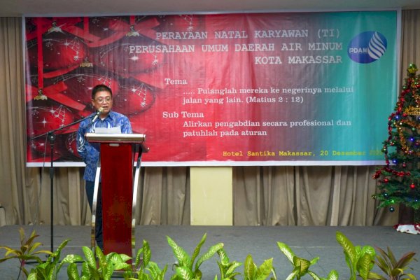 Jalin Toleransi dan Kebersamaan, Keluarga Besar PDAM Makassar Rayakan Natal.