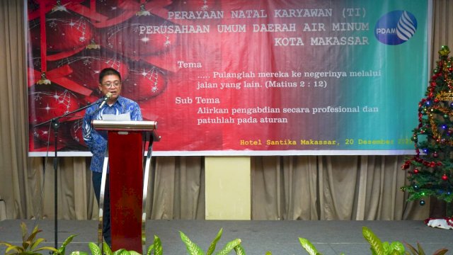 Jalin Toleransi dan Kebersamaan, Keluarga Besar PDAM Makassar Rayakan Natal.