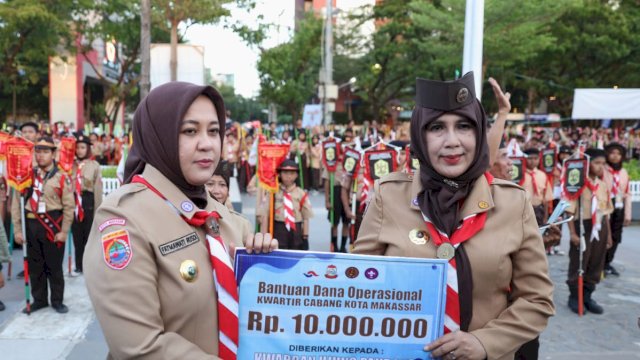 Atraksi Barongsai Persembahan Peserta Warnai Penutupan Lomba Tingkat II Kwarran Kecamatan