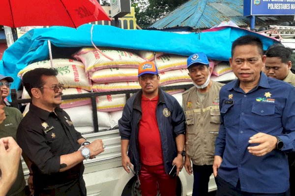 Jelang Nataru Mentan SYL sidak di Pasar Terong