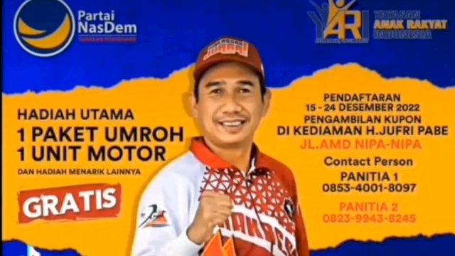 Pendaftaran Gratis Hadiah Fantastis di Jalan Sehat Anak Rakyat