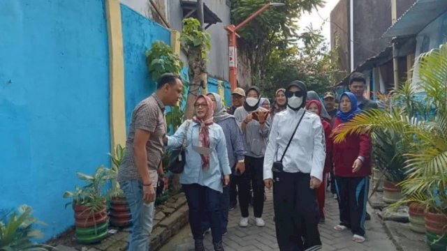 Wakil Walikota Makassar Terkesan Dengan Penataan dan Pembenahan Longwis Logrono Kelurahan Gaddong