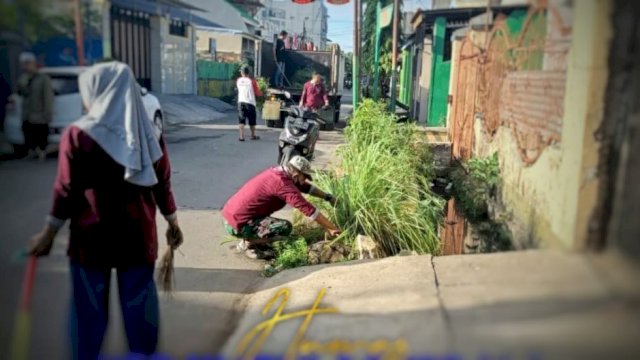 Giat Sabtu Bersih Kelurahan Timungan Lompoa