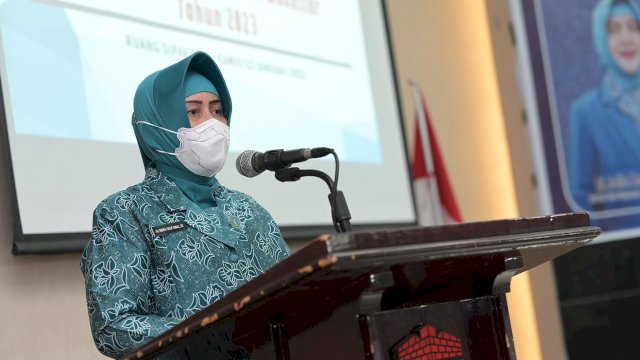 Indira Yusuf Ismail Buka Rakor TP-PKK Kota Makassar Tahun 2023