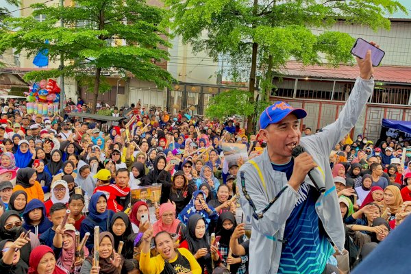 Ribuan Masyarakat Ramaikan Jalan Sehat Anak Rakyat di Kecamatan Tamalate