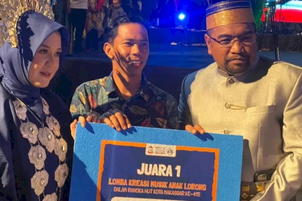 Kecamatan Tamalate Raih Juara 1 di Lomba Kreasi Musik Anak Lorong HUT Makassar Ke 415