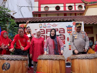 Fatmawati Rusdi Lepas Peserta Karnaval Budaya Cap Go Meh 2023, Bukti Kebersamaan Multietnis di Makassar